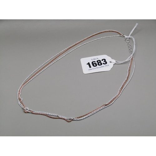 1683 - SILVER LAYERED NECKLACE