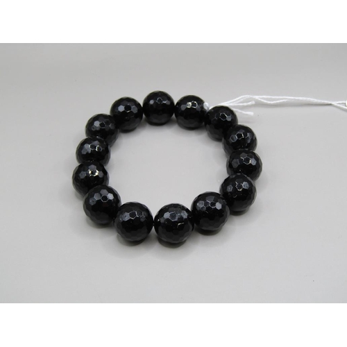 1692 - BLACK AGATE BRACELET