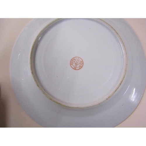 1912 - SET OF JAPANESE CUPS, SAUCERS, SIDE PLATES - CUPS 10CM DIAM