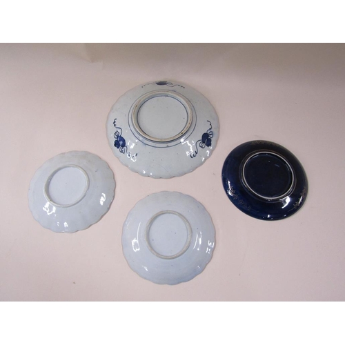 1926 - JAPANESE IMARI CHARGER, 30CM DIAM,; THREE OTHER DIDHES