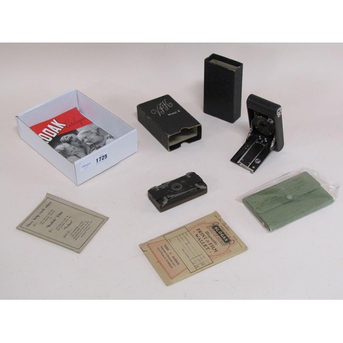 1725 - KODAK MODEL B CAMERA PLUS EXPOSURE CALCULATOR ETC