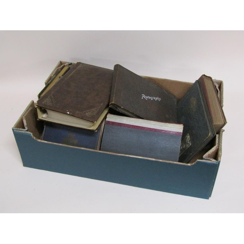 1857 - BOX OF PHOTO ALBUMS, PHOTOGRAPHS