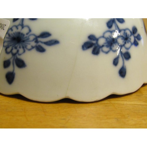 1862 - COLLECTION OF 18C CHINESE EXPORT B&W TEAWARES - SAUCERS 14CM DIAM