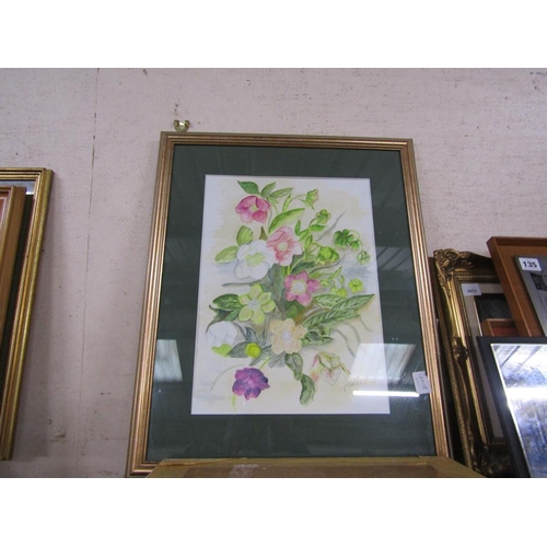 134 - QTY OF FRAMED WATERCOLOURS