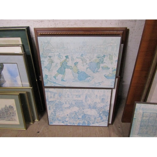 142 - QTY OF FRAMED PRINTS