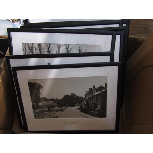 197 - QTY OF FRAMED PHOTOGRAPHS - CRICKET ETC