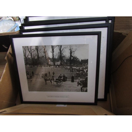 197 - QTY OF FRAMED PHOTOGRAPHS - CRICKET ETC