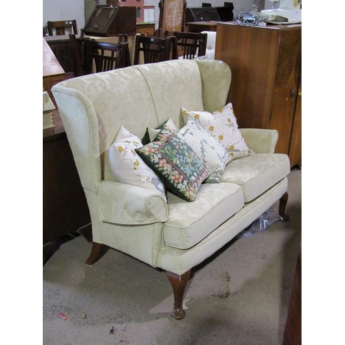 536 - TWO SEATER SETTEE AND CUSHIONS