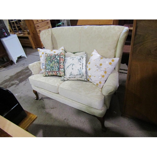 536 - TWO SEATER SETTEE AND CUSHIONS