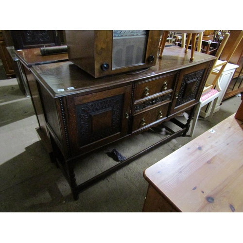 545 - 1930s OAK SIDEBOARD