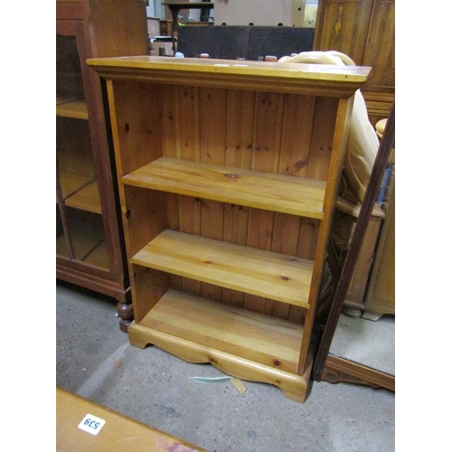 550 - MODERN PINE BOOKCASE