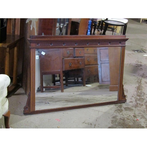 551 - VICTORIAN OVERMANTLE MIRROR