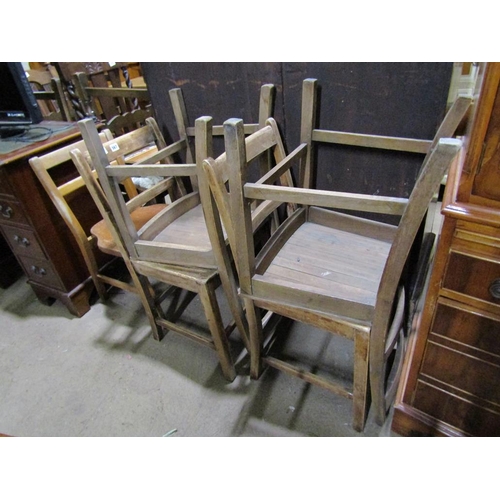 567 - FIVE MISC. DINING CHAIRS