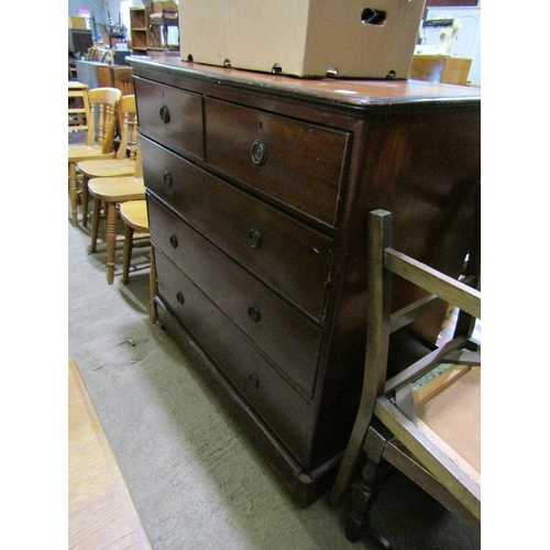 574 - VICTORIAN MAHOGANY CHEST