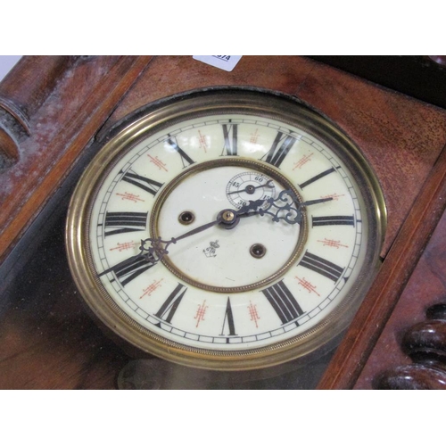 610 - VICTORIAN WALL CLOCK