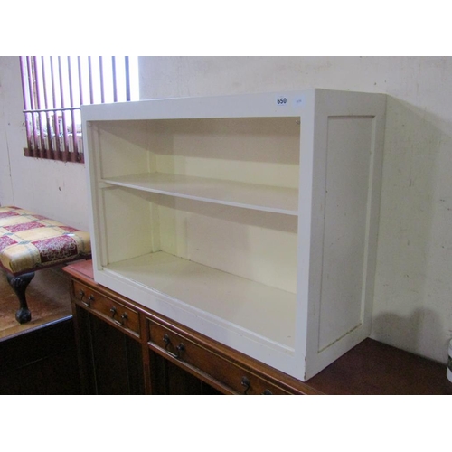 650 - PAINTED BOOKCASE