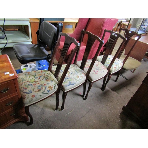 666 - FOUR EDWARDIAN CHAIRS