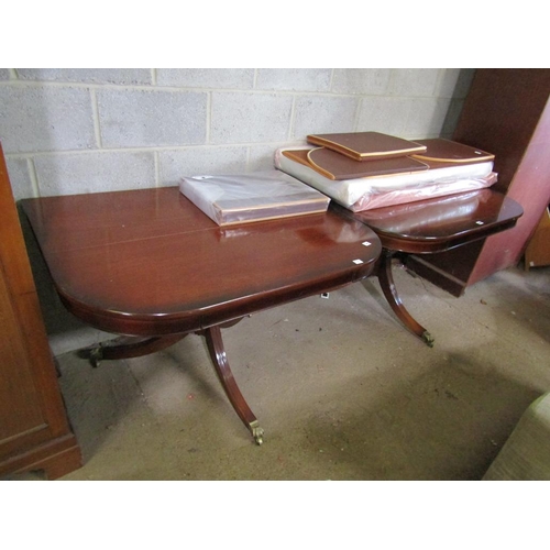 689 - REPRODUCTION D END DINING TABLE