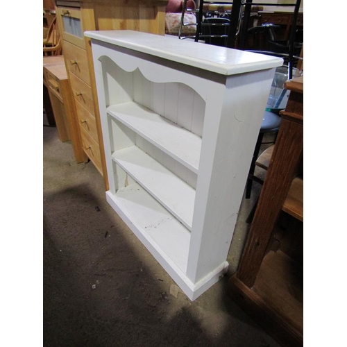 712 - WHITE PAINTED BOOKCASE