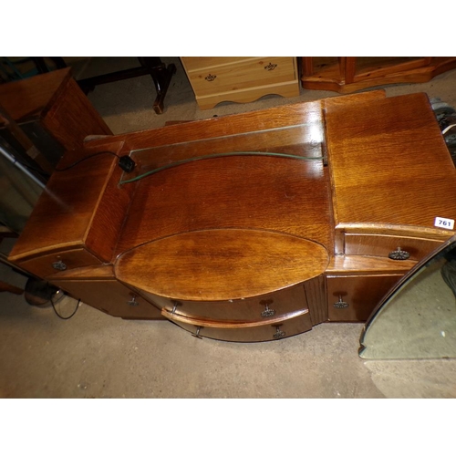 761 - OAK DRESSING TABLE