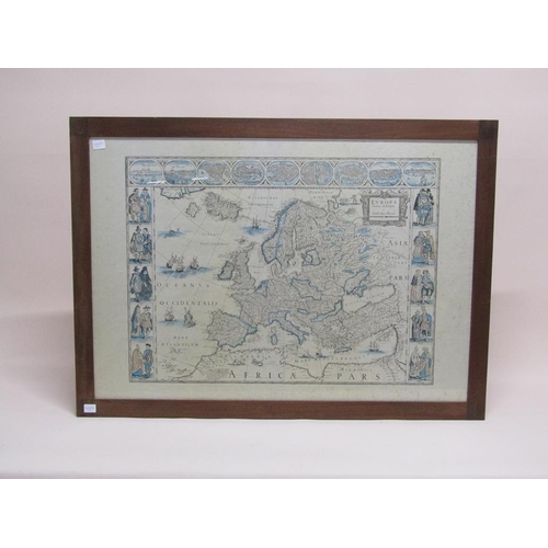 1133 - TWO F/G COLOURED MAPS - EUROPA & WEST INDIES, 65CM X 95CM