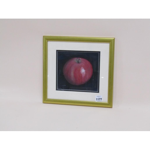 1177 - VAL RAVENHILL - APPLE, PASTEL, SIGNED 'VAL', F/G, 17CM X 19CM