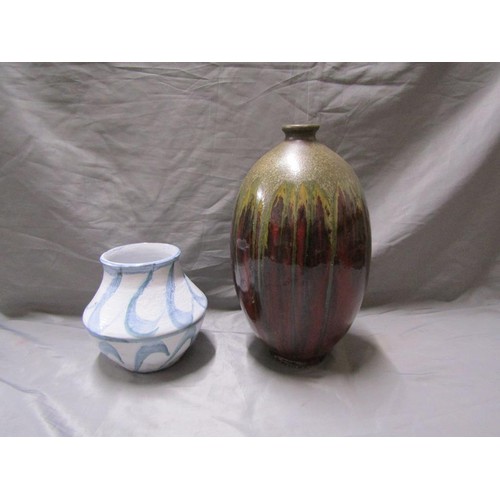 3 - TWO ART POTTERY VASES