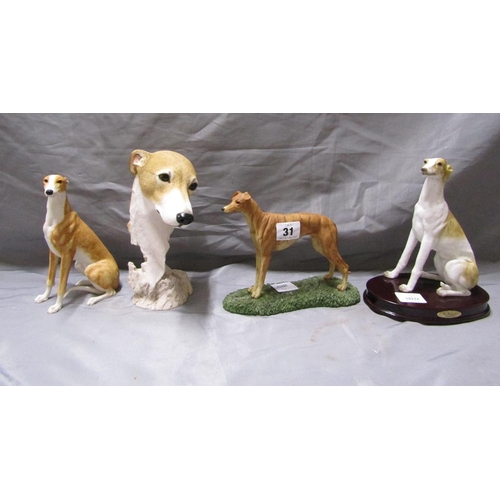 31 - GREYHOUND ORNAMENTS