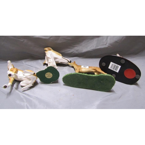 31 - GREYHOUND ORNAMENTS