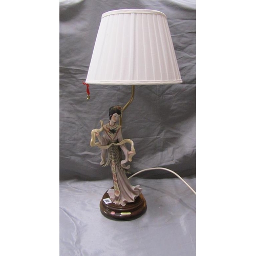 35 - ITALIAN ORIENTAL STYLE FIGURATIVE LAMP