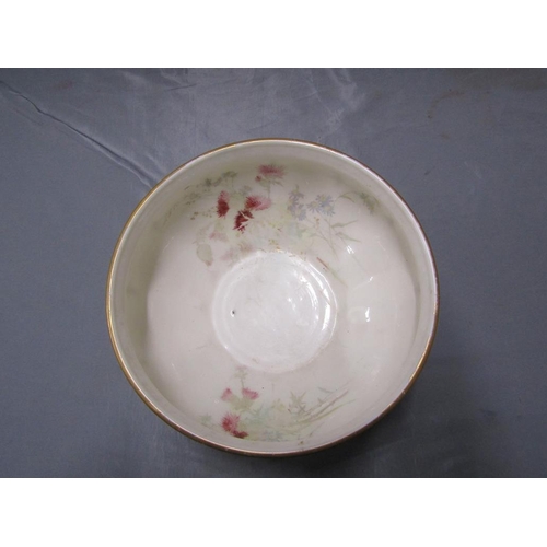 47 - ROYAL WORCESTER HAND PAINTED BLUSH IVORY FRUIT BOWL