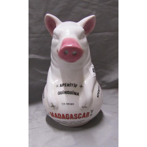 49 - FRENCH ADVERTISING PIG JUG