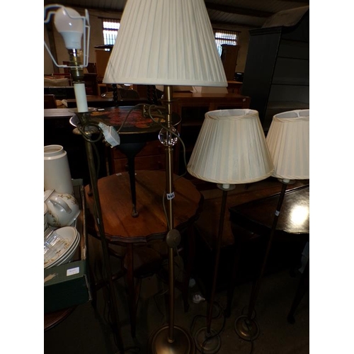 844 - THREE STANDARD LAMPS