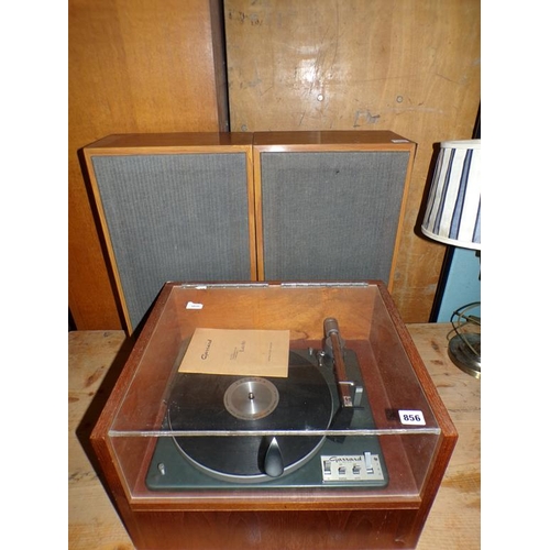 856 - GARRARD STEREO AND SPEAKERS