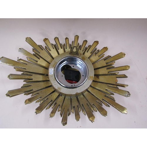 1224 - SUNBURST WALL CLOCK