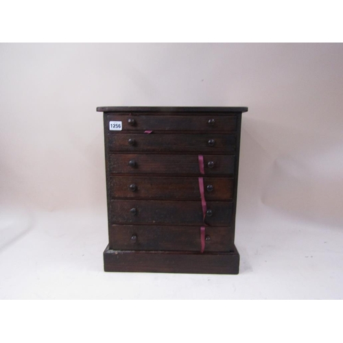 1256 - TABLETOP COLLECTORS CABINET