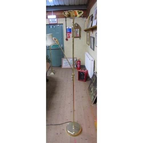 1678 - MODERN BRASS STANDARD LAMP