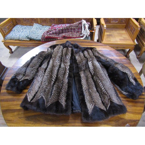 236 - BOX OF FUR AND CLOTHING