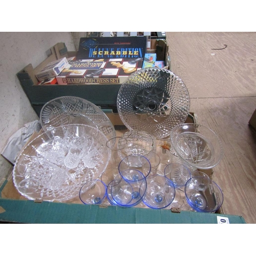 111 - BOX OF MIXED GLASSWARE