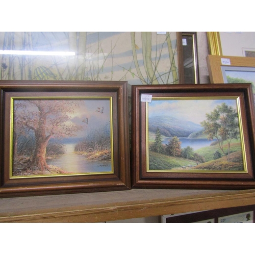 129 - COLLECTION OF FRAMED OILS AND PRINTS