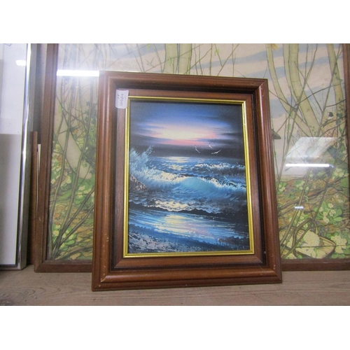 129 - COLLECTION OF FRAMED OILS AND PRINTS