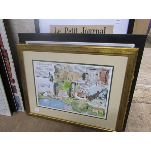 135 - COLLECTION OF FRAMED WATERCOLOURS AND PRINTS