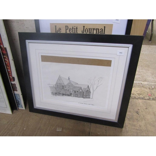 135 - COLLECTION OF FRAMED WATERCOLOURS AND PRINTS