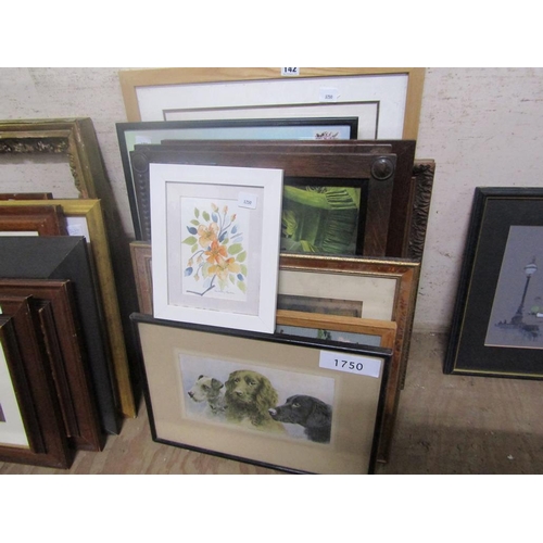 142 - COLLECTION OF FRAMED PICTURES AND PRINTS - ADVERTISING ETC