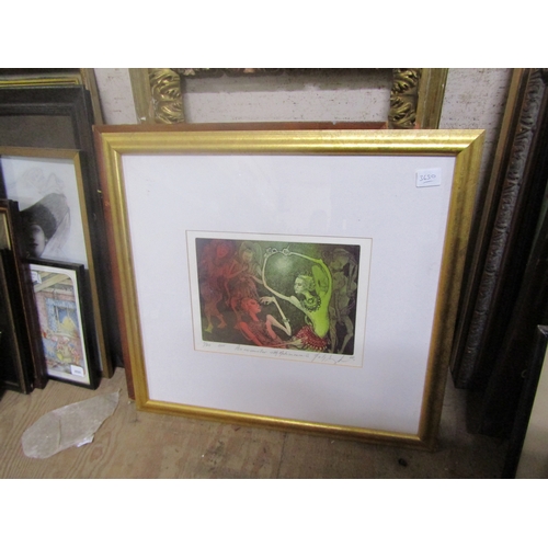 143 - COLLECTION OF FRAMED PRINTS - LIMITED ETC; GITL FRAME