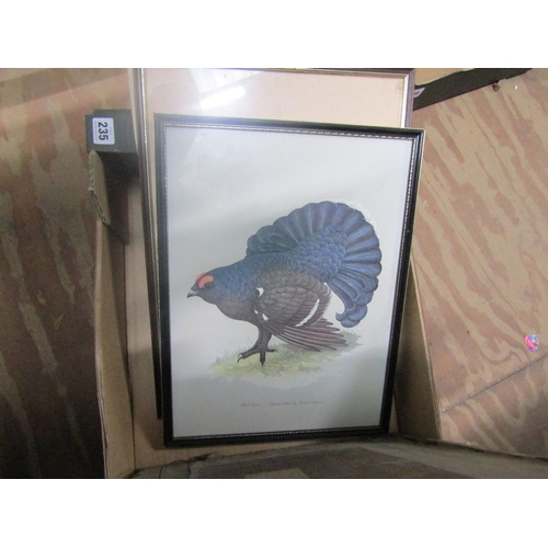 235 - FRAMED AND UNFRAMED PICTURES AND PRINTS ETC