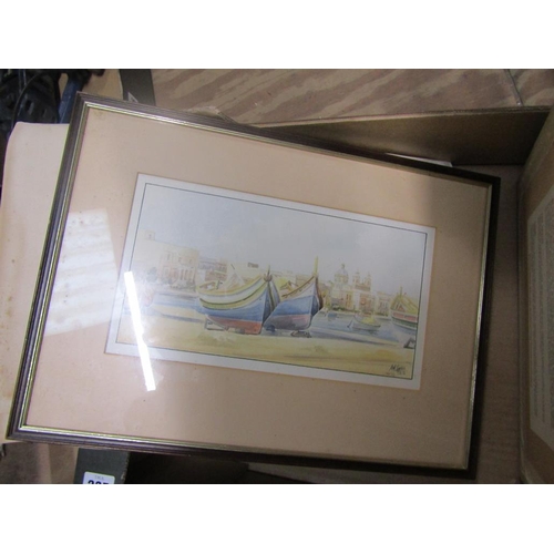 235 - FRAMED AND UNFRAMED PICTURES AND PRINTS ETC