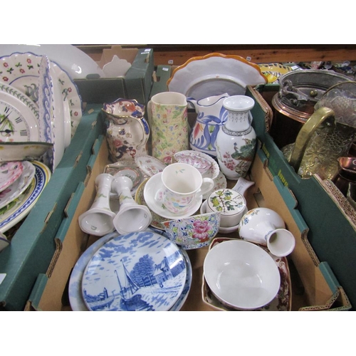 245 - BOX OF PORCELAIN AND CHINA TO INCL ORIENTAL