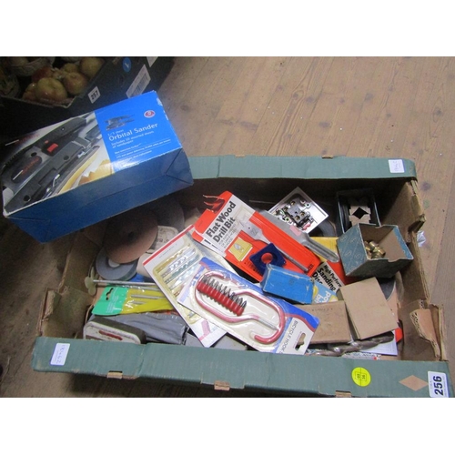 256 - BOX OF TOOLS AND ACCESSORIES