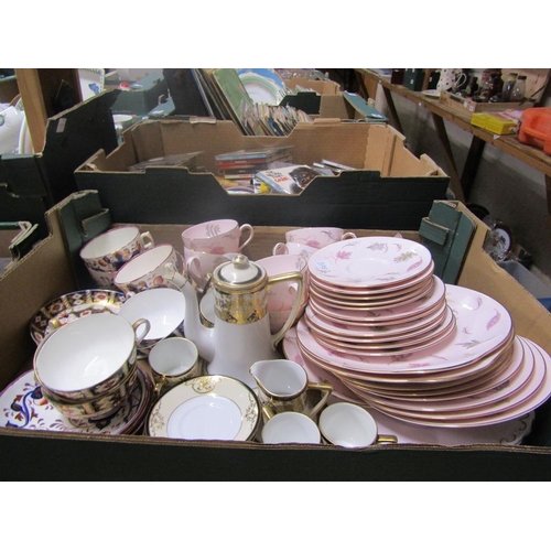 293 - BOX OF TEAWARSE TO INCL TUSCAN, NORITAKE, IMARI